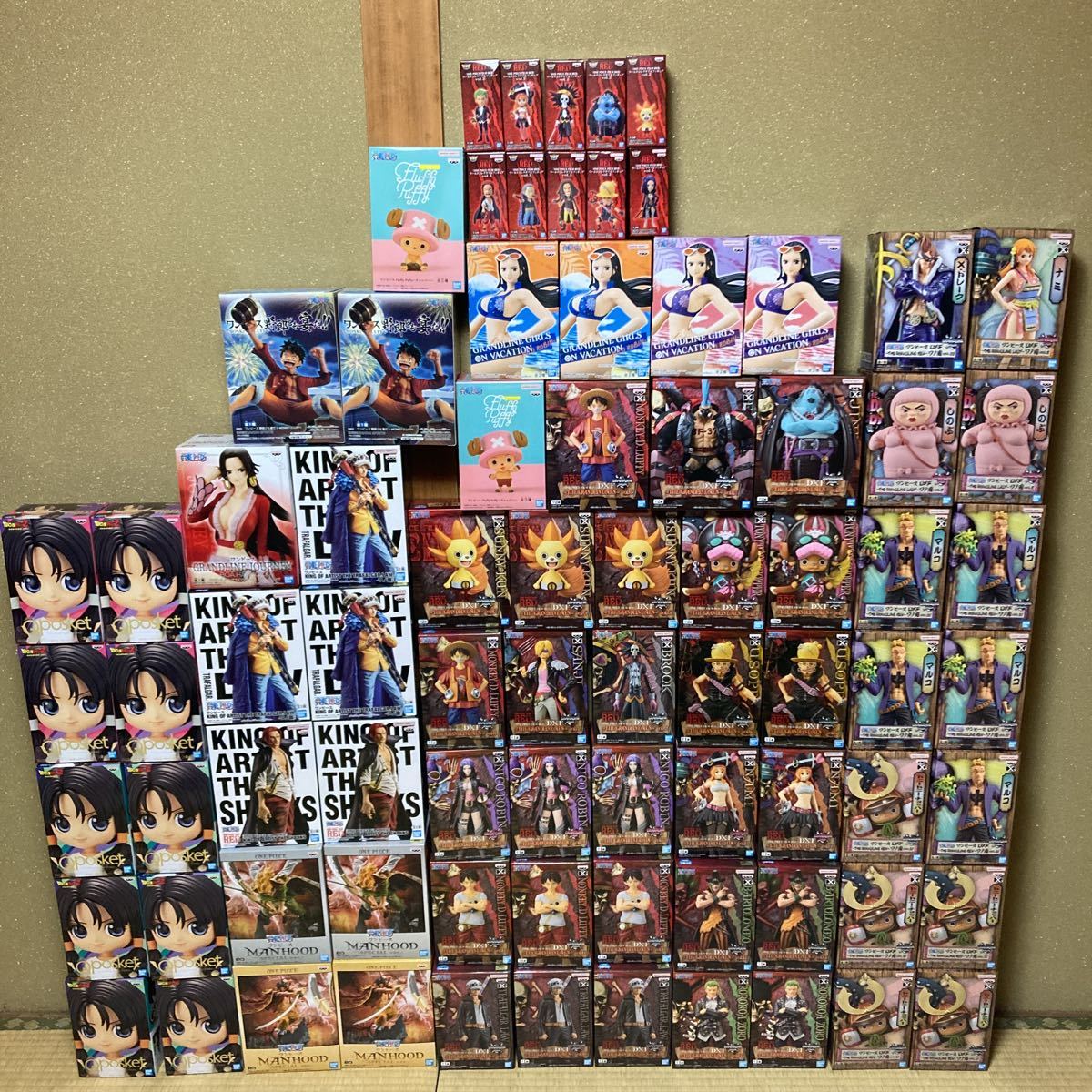 新品未開封　80個　ワンピース ワンピースフィギュア　グラメン　GRANDLINEMEN 国内正規品　チョッパー　ドラゴンボール　 ワンピース 一番くじ |
