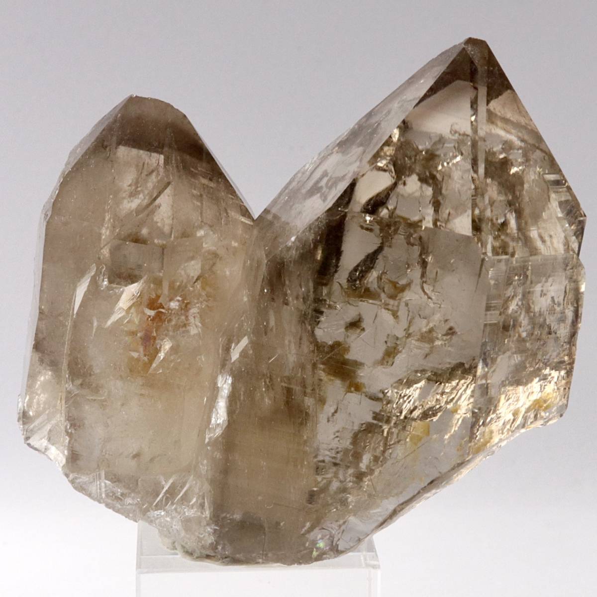 ⭐️高級品　ガネッシュヒマール　スモーキークォーツ　水晶　原石　極美福徳招財秘宝③ ガネッシュヒマール・スモーキークォーツ 煙水晶 ツイン 連晶 高透明度