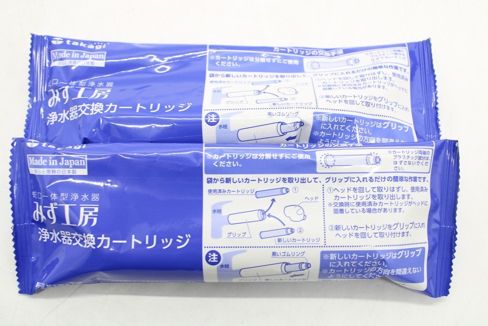 【格安，100%新品】 2個セット タカギ みず工房 蛇口一体型浄水器 交換用浄水カートリッジ JC0032DK 家電 04Z0254-2(交換用カートリッジ)｜売買されたオークション情報、yahooの商品情報をアーカイブ公開 - オークフ 交換用カートリッジ