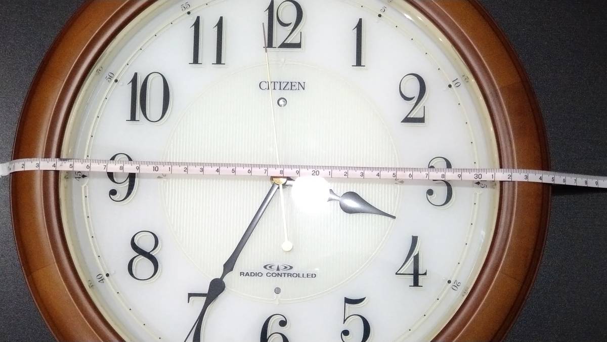 CITIZEN シチズン 電波掛け時計 4MY648 品 稼働 電波時計 クオーツ 単3