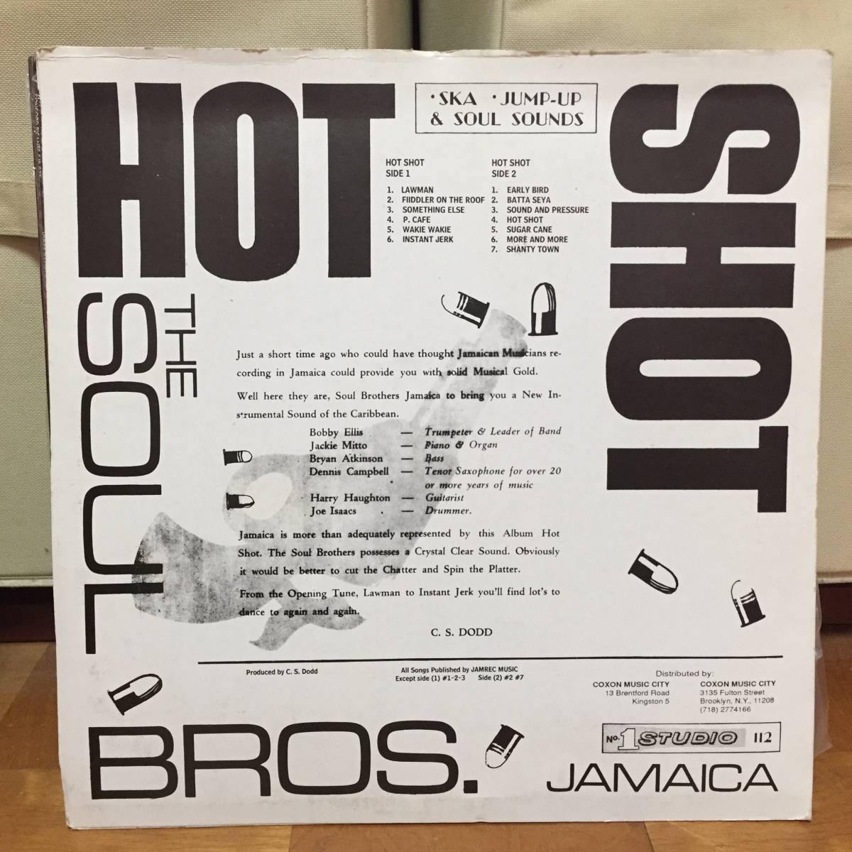 レゲエ。スカ名盤。HOT SHOT THE SOUL BROS. 【公式通販】