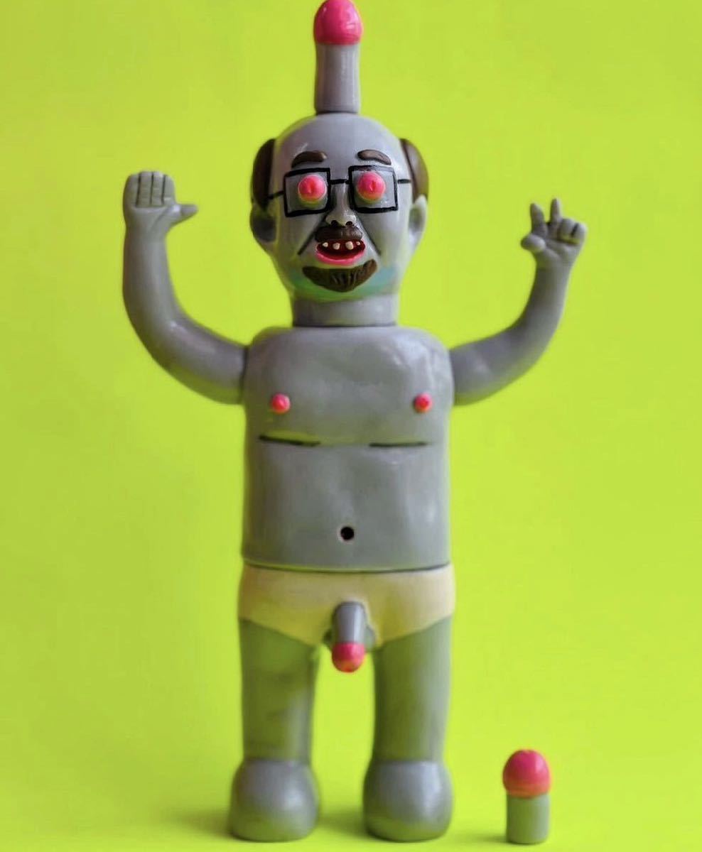 デハラユキノリ 目マラ サトシ君 Mr.ブリーフ グレー ソフビ ビニール