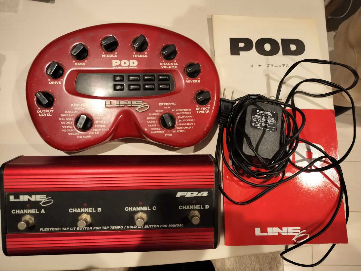 セット】LINE6 ライン6 POD FB4 GuitarPort アンプシュミレーター