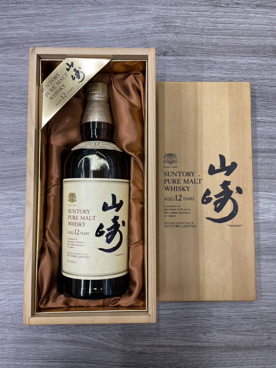 GO:3710】 未開栓 SUNTORY サントリー 山崎 12年 ピュアモルト