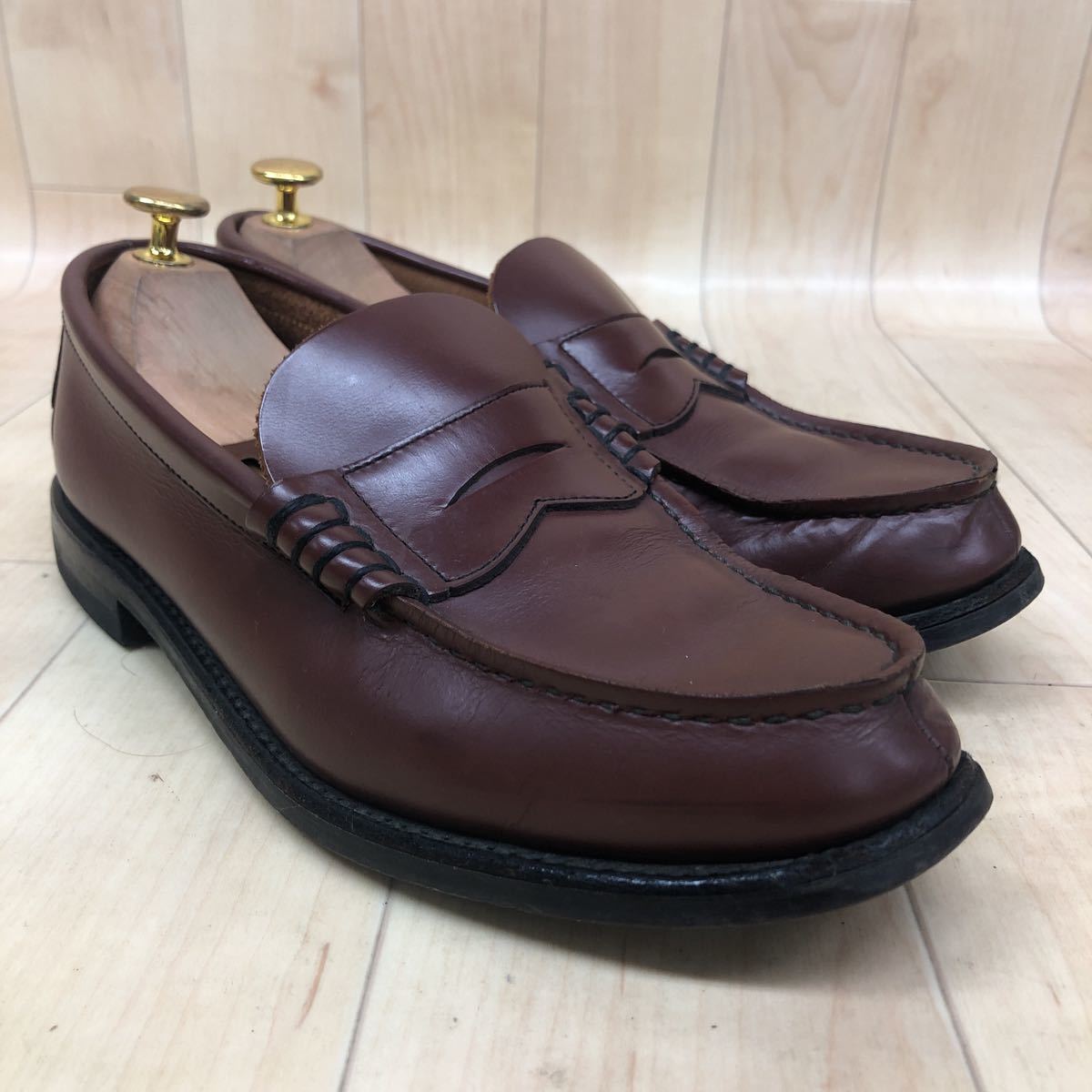 B-54 REGAL リーガル コインローファー ビジネスシューズ レザーシューズ ブラウン メンズ25.5EE