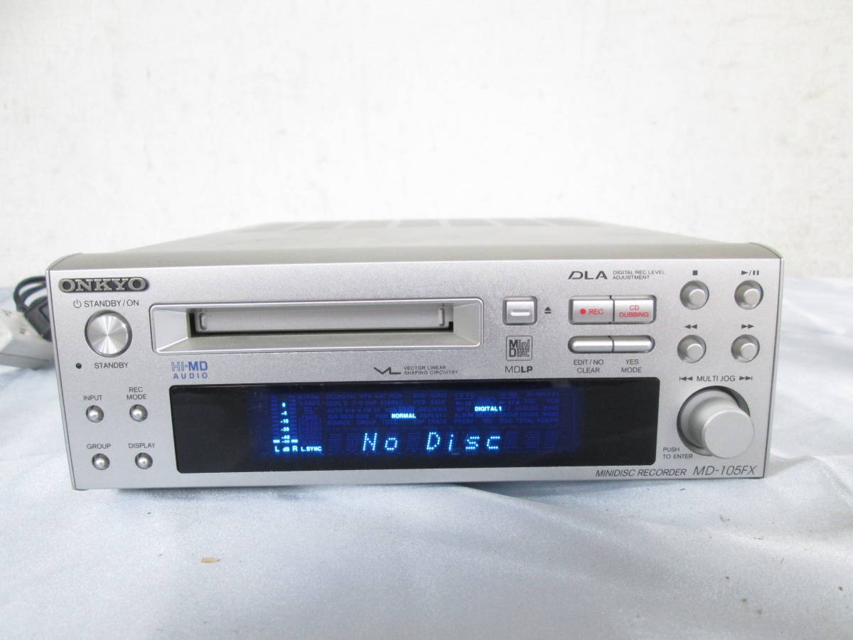 ONKYO オンキョー MD-105FX MDデッキ ミニディスク たK01140801 【公式