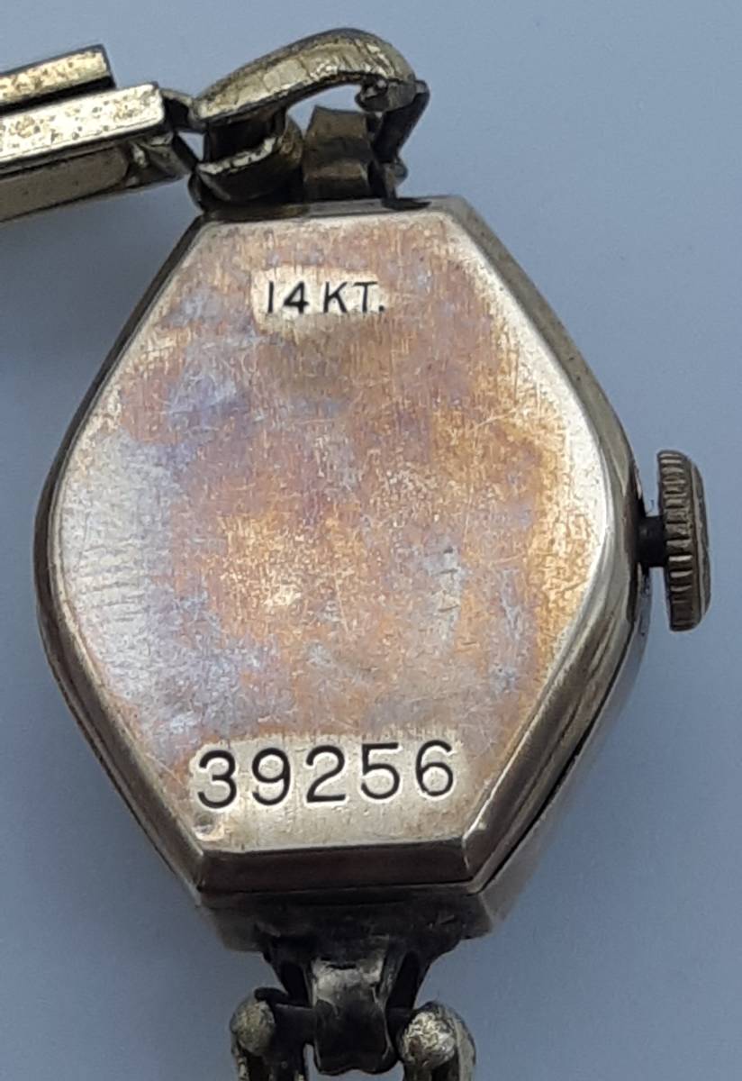 RUKO ルコ ANTIMAGNETIC 14KT 17JEWELS ゴールド 手巻き レディース 