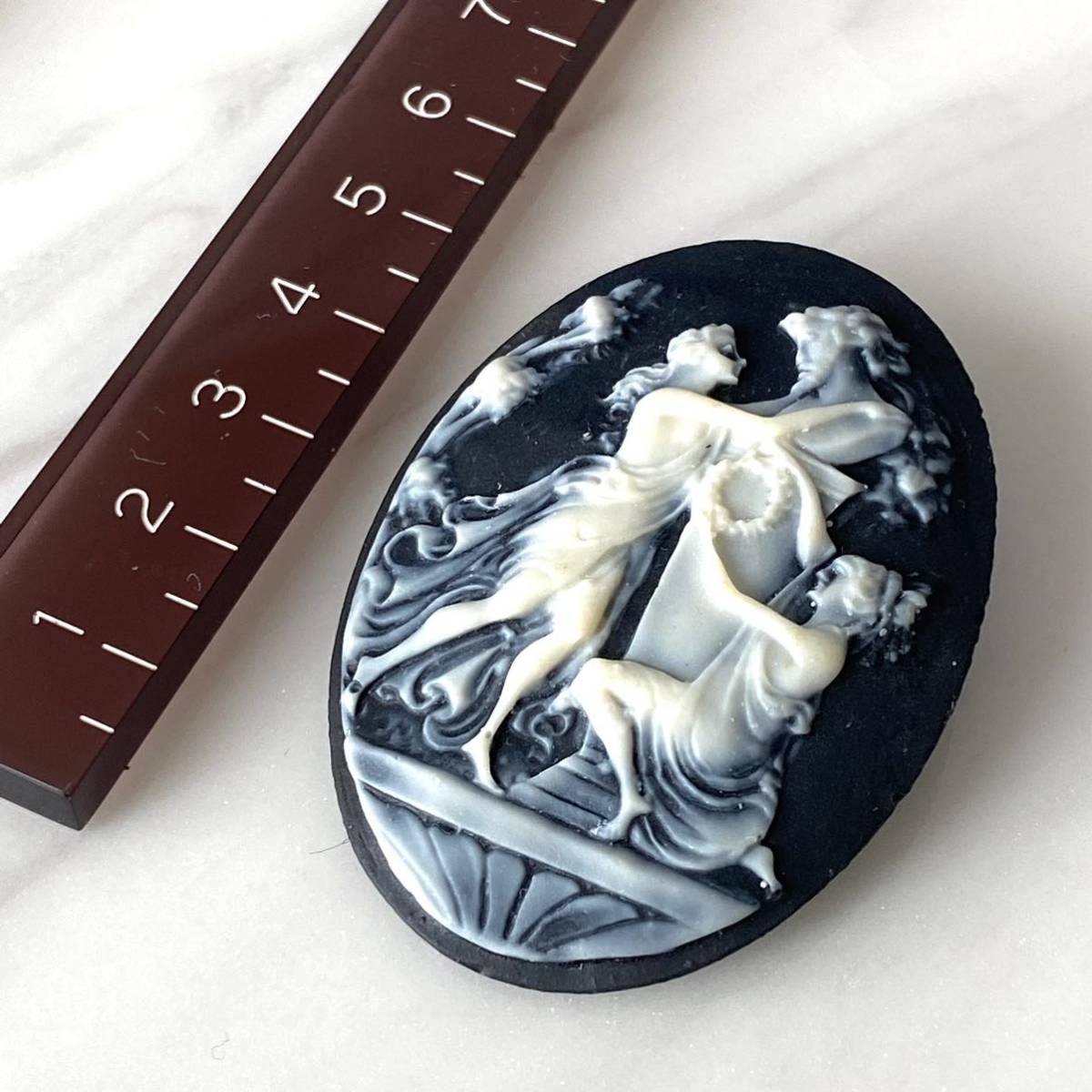 アンティーク ローマ シェル カメオ 【送料無料】カメオブローチ