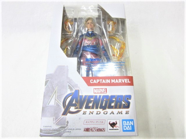 1D246◎BANDAI 魂ウェブ商店 MARVEL AVENGERS キャプテン・マーベル フィギュア CAPTAIN MARVEL S.H.Figuarts◎未開封品