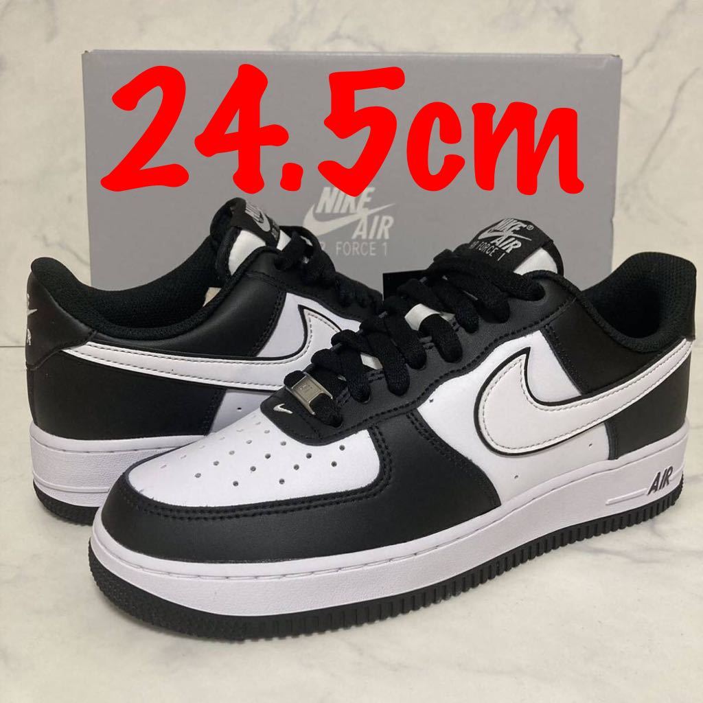 ★送料無料★【最新作 人気カラー】24.5cm Nike Air Force 1 Low White Black ナイキ エアフォース1 ロー '07 ブラック ホワイト 白 黒