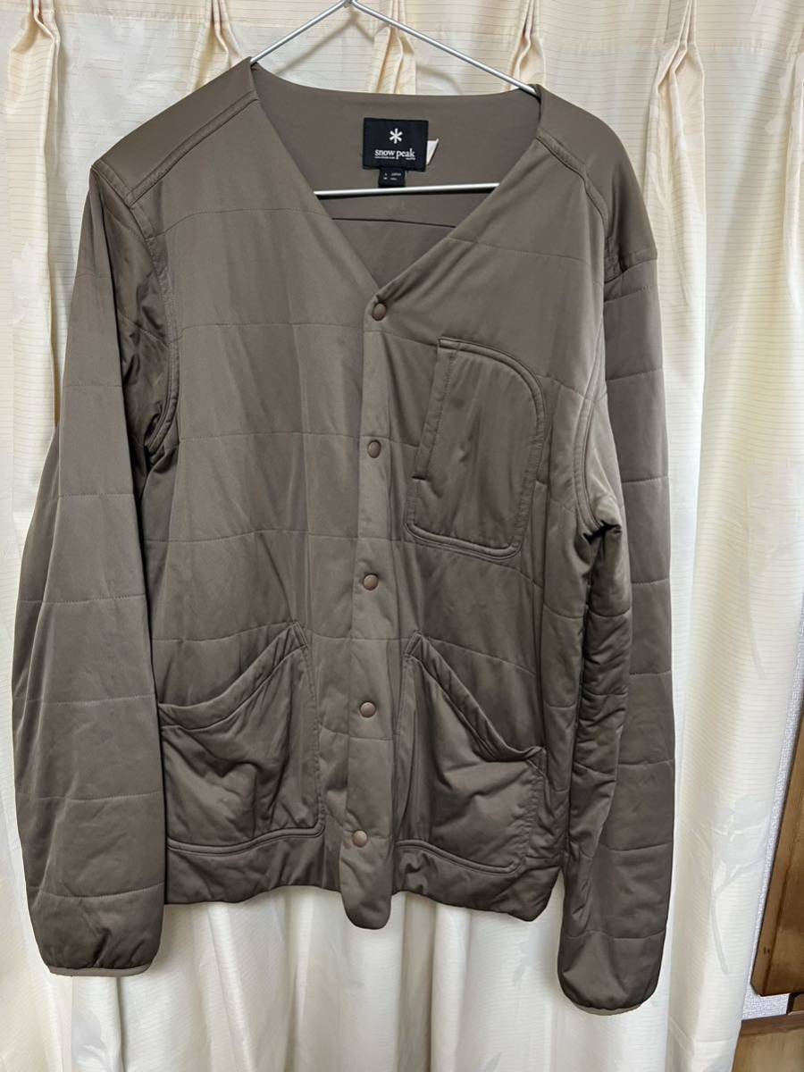 スノーピーク　サイズjapanＬ　フレキシブルインサレーションカーディガン ジャケット