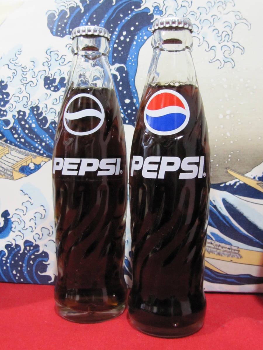 PEPSI-COLA 1990年代のリターナブル瓶 2種7本 未開封瓶。(ペプシコーラ 