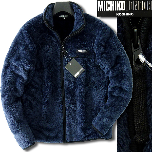 フリース MICHIKO ミチコロンドン 新品 秋冬 ボア ベスト ブルゾン L 
