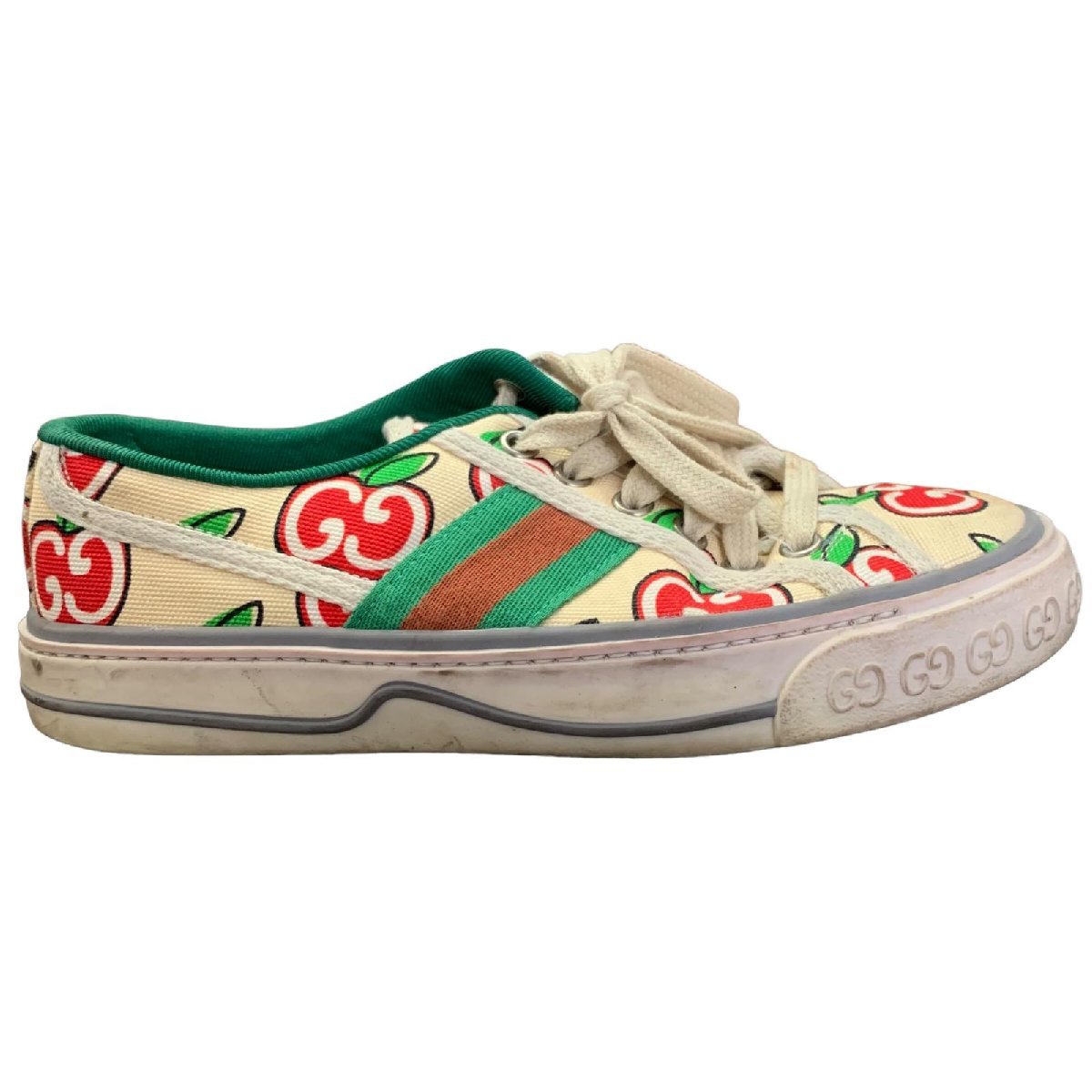 GUCCI グッチ テニス 1977 スリッポンスニーカー GG リンゴモチーフ 