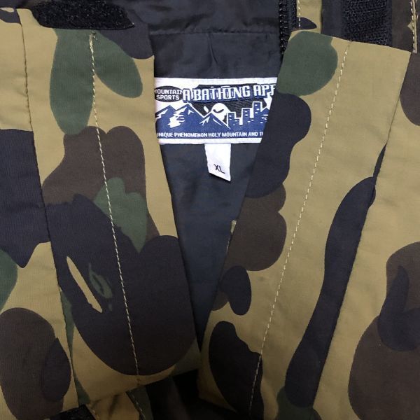 ASNKA snowboard jacket green エイプ A BATHING APE 迷彩 スノボ
