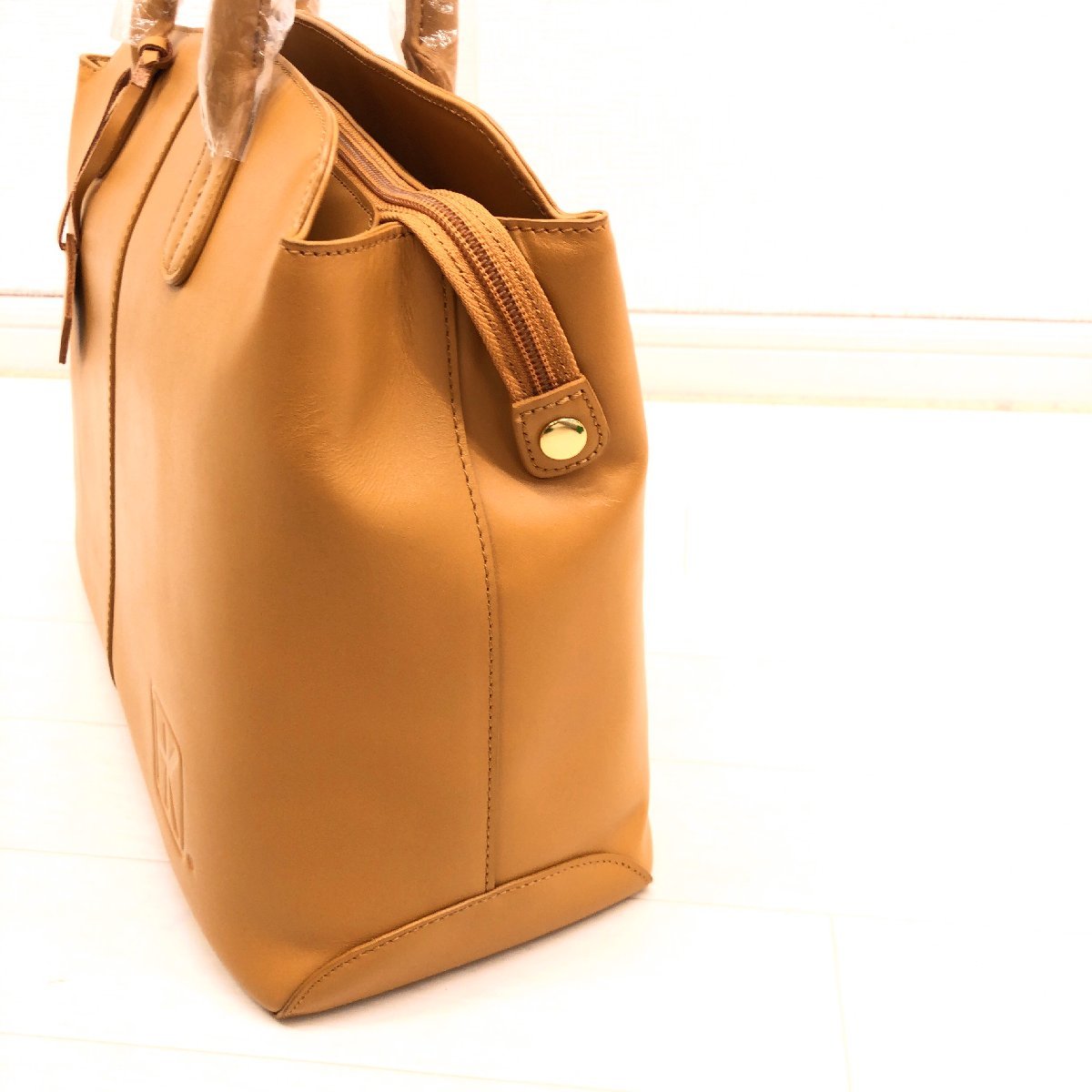 ☆新品 FC限定 氷川きよし 5周年記念 本革 レザー トートバッグ 