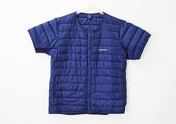 ◇【mont-bell モンベル】スペリオダウン 半袖 1101507 ダウンジャケット ネイビー L