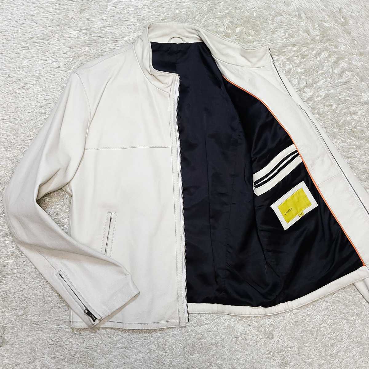 希少カラー!!リコリス Licorice ライダース Mサイズ レザージャケット 