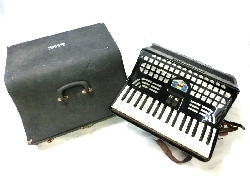 トンボ楽器 TOMBO アコーディオン NO.52 STEEL REEDS 34鍵盤 ハード