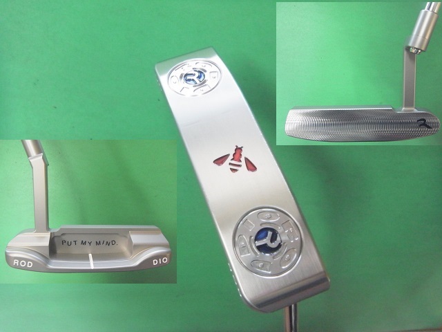 【中古綺麗】ロッディオ RODDIO Putter DEEP MILLED FINISHl★Blood Orenge Grip