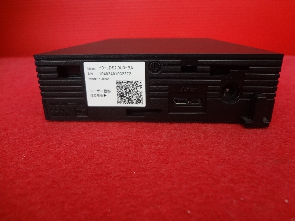 ハッピー】BUFFALO バッファロー 外付けHDD 2TB HD-LDS2.0U3-BA 録画用