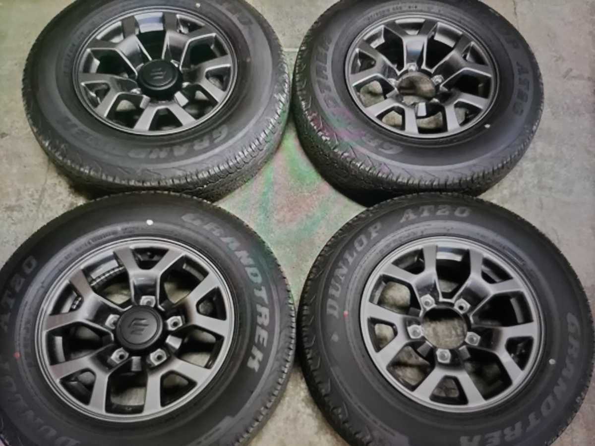 ★ジムニーシエラ　JB74W　純正15インチ(タイヤのみホイールは付きません　　　ダンロップグラントレック　195/80-15　室内保管★