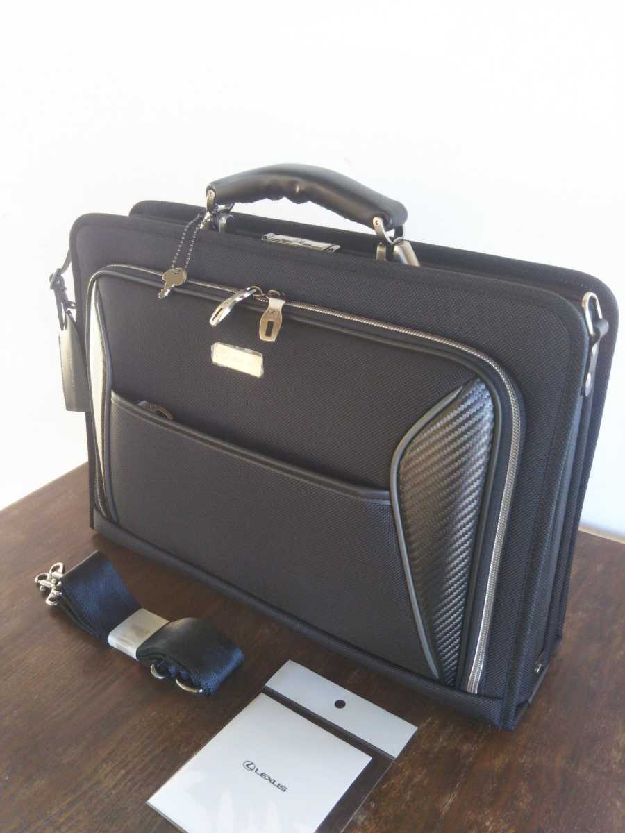 美品✨レクサス ビジネスバッグ ブリーフケース 2way 鍵付き（未