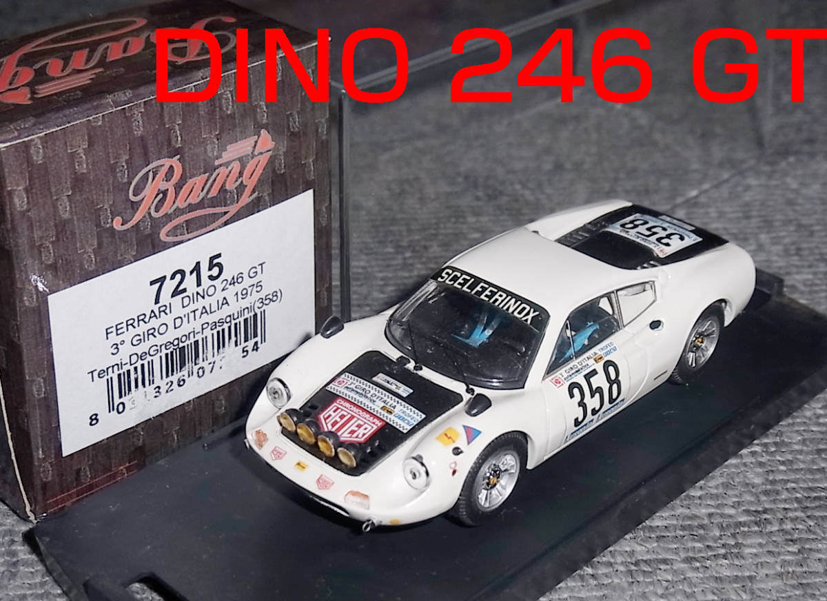 2025，人気 7215 bang 1/43 フェラーリ ディーノ 246 GT 38号車 ジロ デ イタリア 1975 DINO ディノ バン GT/LM 246GT(レーシングカー)｜売買されたオークション情報、yahooの商品情報をアーカイブ公開 - オークファン レーシングカー