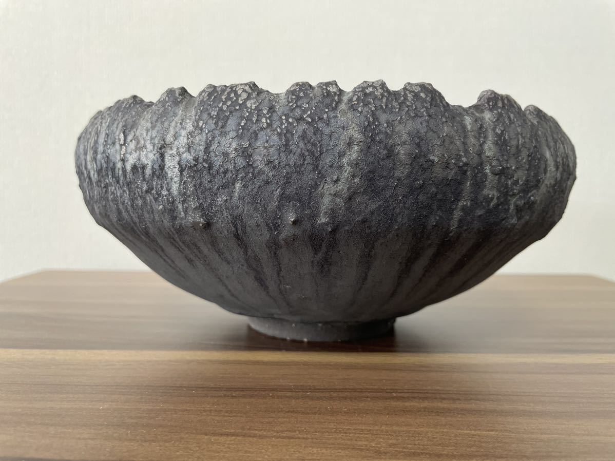 細川政己 陶器鉢 大① 細川政己 y鉢 大鉢 life factory 未使用