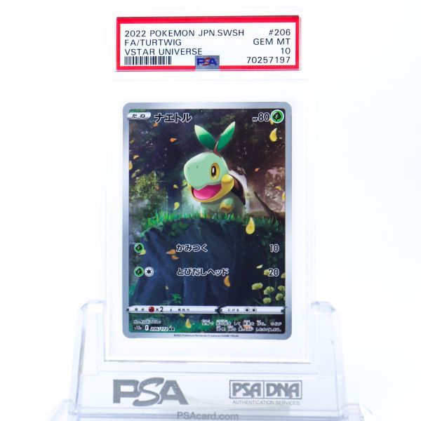 PSA10】極美品ナエトル AR S12aVSTARユニバース 206/172 PSA10】極美品