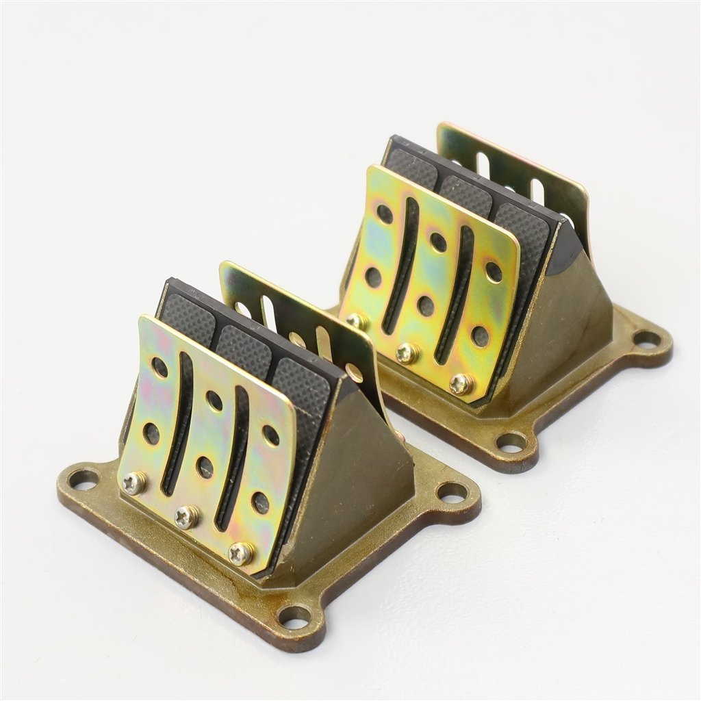 ♪R1-Z/3XC 社外 カーボンリードバルブ 1台分 (Y0118A06)1992年式 1