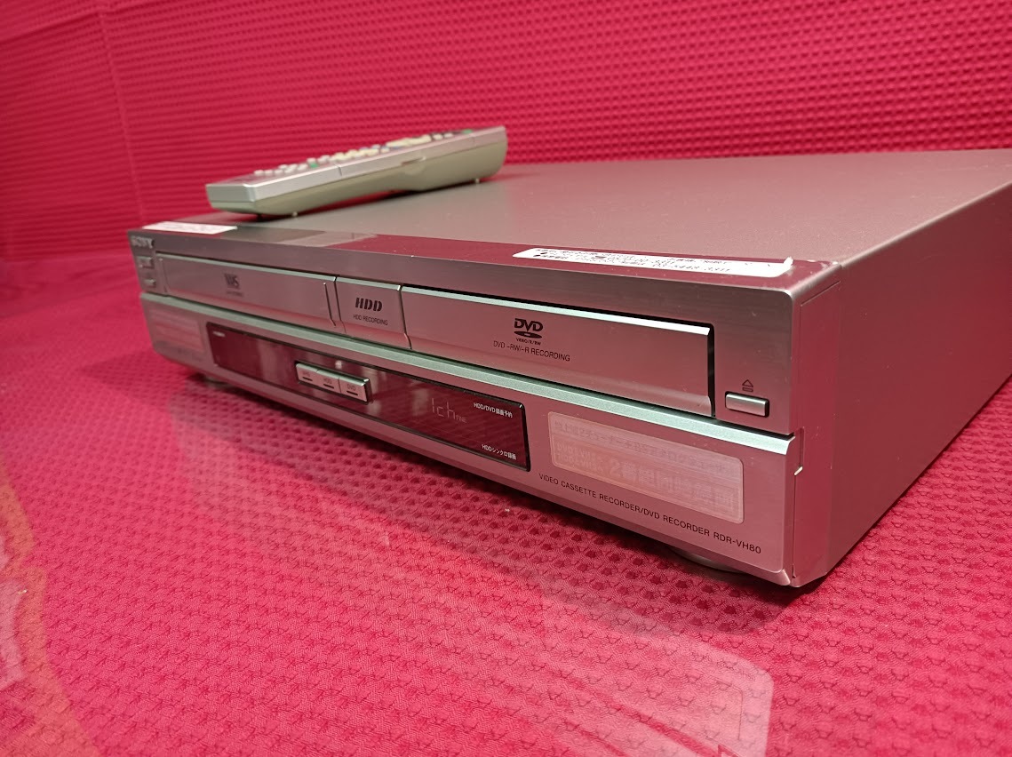 RDR-VH80 DVD VHS HDD 一体型レコーダー 動作確認済み リモコン付き