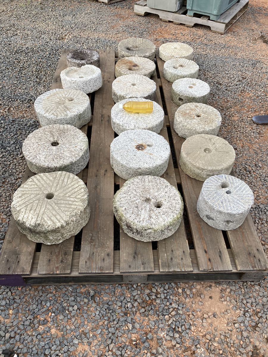 餅つき 石臼 御影石 鉢形 餅臼 二升用 本格派タイプの餅つき