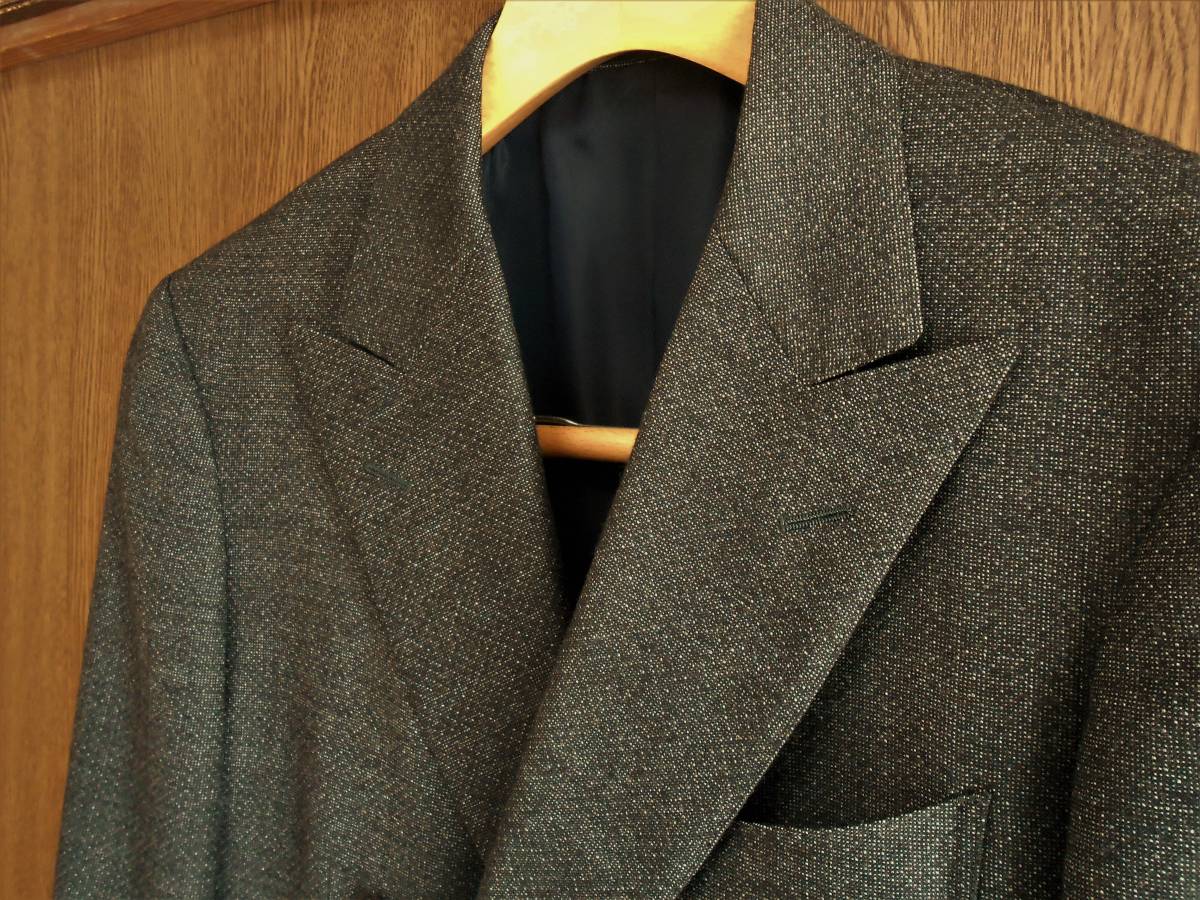 格安☆LORO PIANA ダブルスーツ チャコールグレー A4 ロロ・ピアーナ