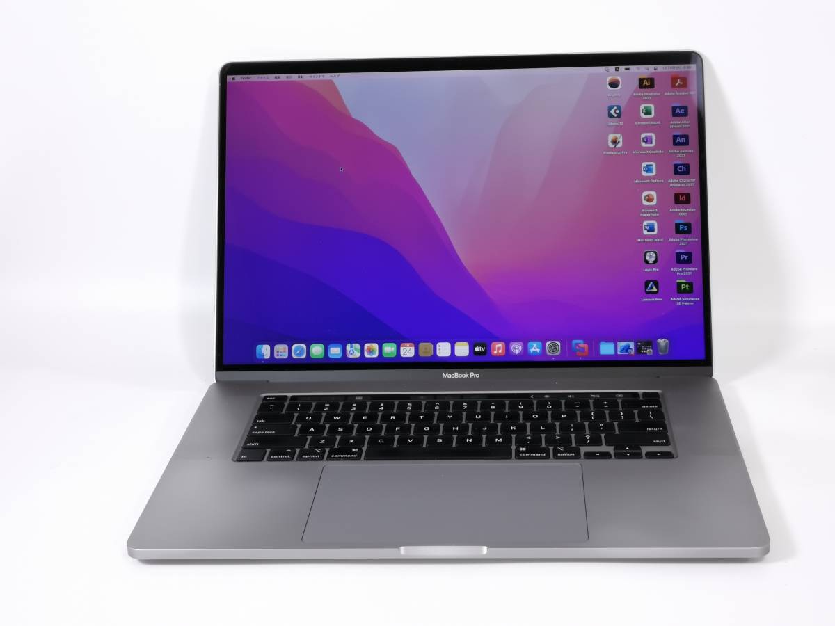 MacBookPro 16.0型 2019年度 / Retina液晶 Monterey Touch Bar / Core