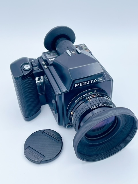 N27130 【美品】 ペンタックス PENTAX 645 + smc PENTAX-A 645 75mm F2.8 中判 フィルムカメラ 防湿庫保管品