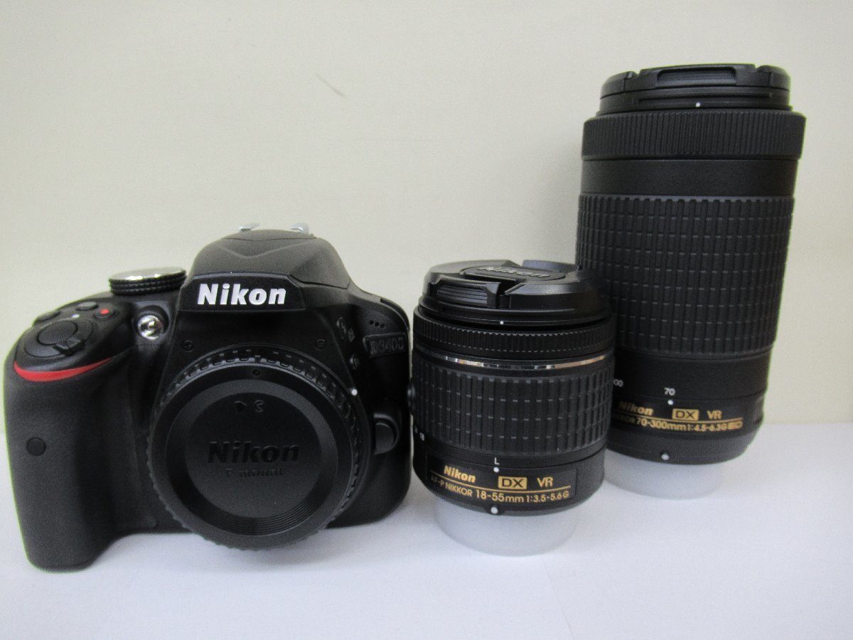 【正規品，人気セール】 ニコン Nikon デジタルカメラ D3400 ダブルズームキット G1-59(ニコン)｜売買されたオークション情報、yahooの商品情報をアーカイブ公開 - オークファン ニコン