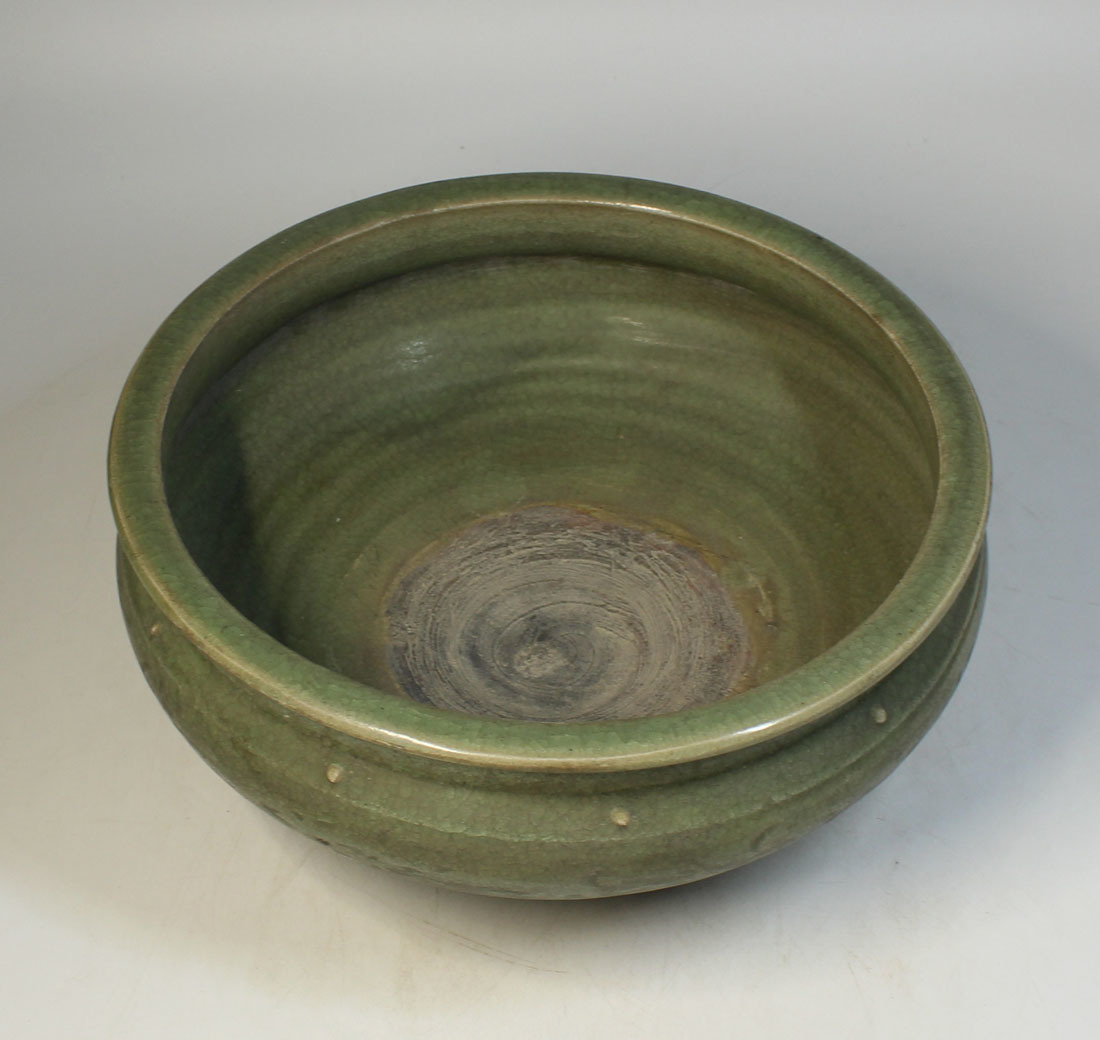 銘品 宋代龍泉窯青磁三ツ足香炉 中国古玩古美術伝来品