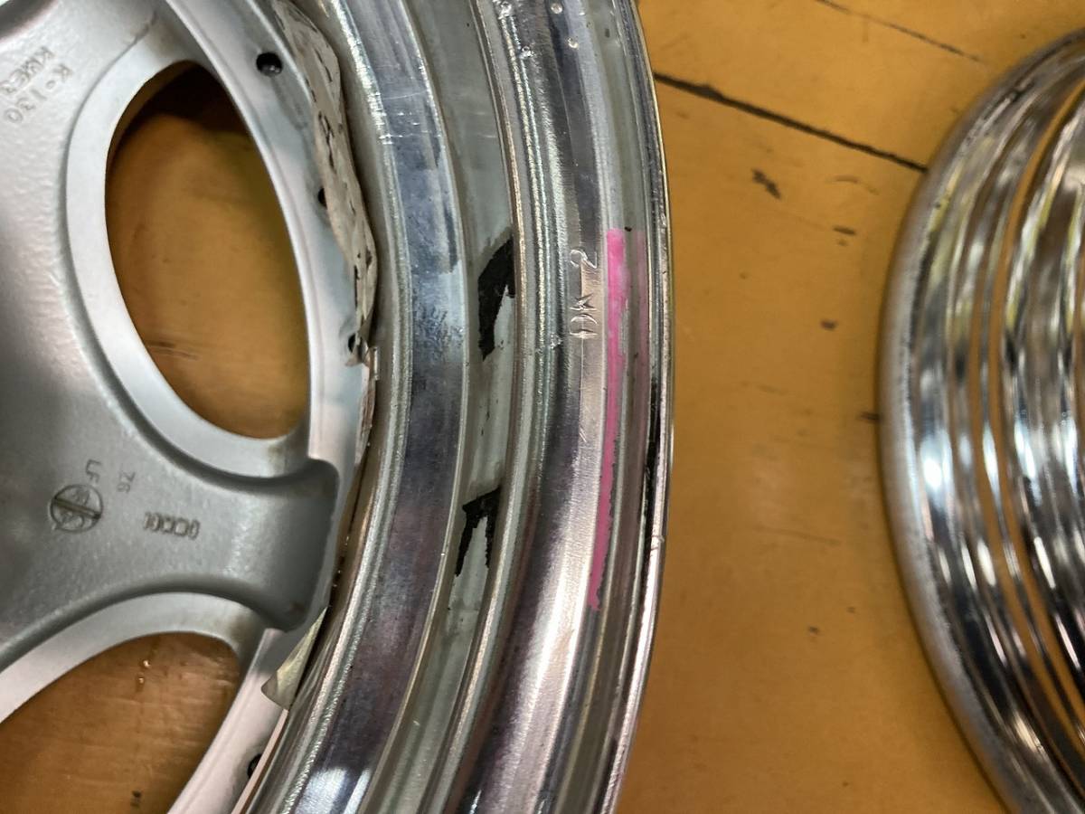 ☆KYOHO AME シャレン 15インチ アルミ 5J +45 4穴 PCD100 ポリッシュ