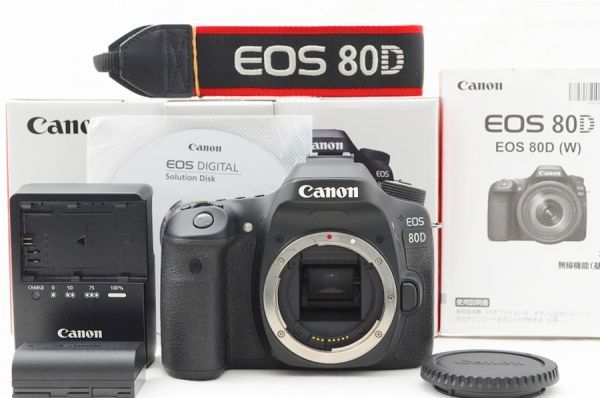 Canon EOS 80D ボディ バッテリー付属 カメラ本体 ☆極上美品☆ Canon キャノン EOS 80D ボディ 元箱 付属品 ♯23012108