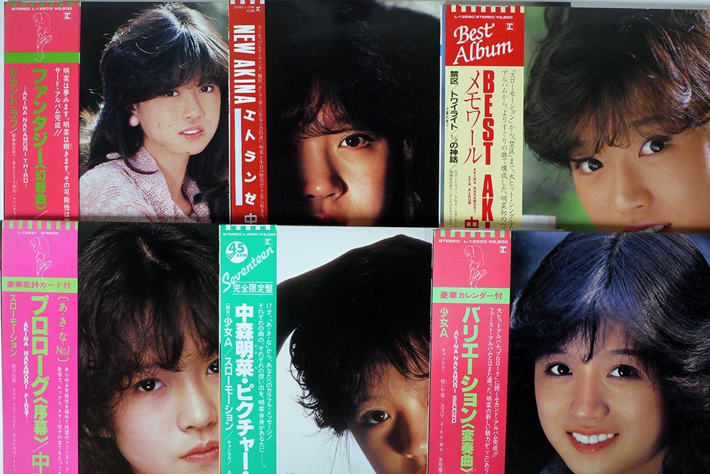 中森明菜 邦楽 EPレコード 10枚 LPレコード 6枚 カレンダー サイン