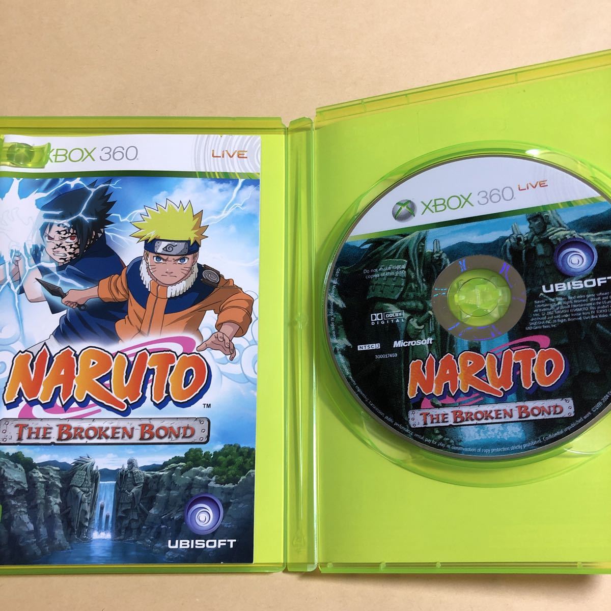 XBOX360 ソフト 盤面傷無 アジア版 Naruto Rise of Ninja The Broken 