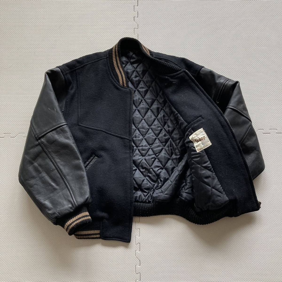 SCOOP スクープ VINTAGE ヴィンテージ 袖革 レザー スタジャン 