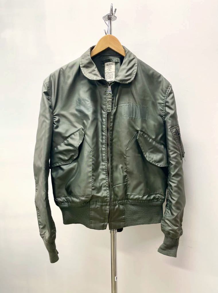 米軍 実物 CWU-36/pフライトジャケットLラージ カーキUSAFデッドストック エアフォース45/p L-2Bボンバー ジャケットMA-1 M65 G8 wep navy