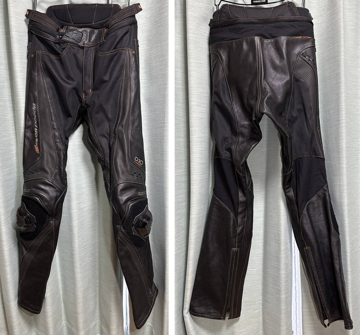 ★HYOD（ヒョウドウ） レザーパンツ ブーツアウト Lサイズ ★中古