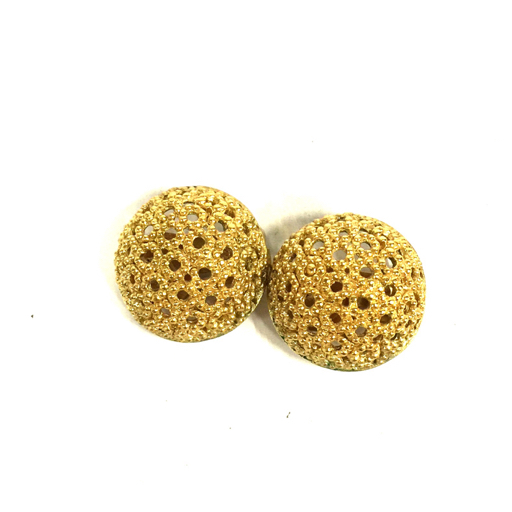 送料360円 クリスチャンディオール 透かしデザイン イヤリング レディース ゴールドカラー Dior QT021-177 同梱NG