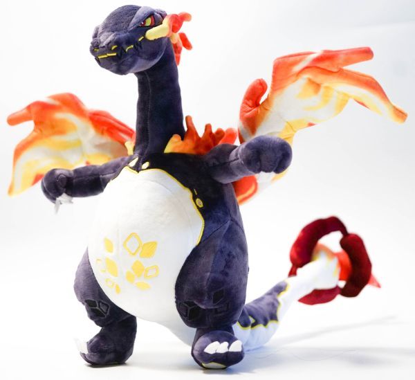 リザードン　ぬいぐるみ　キョダイマックス　色違い　特大　大きい　黒　ブラック