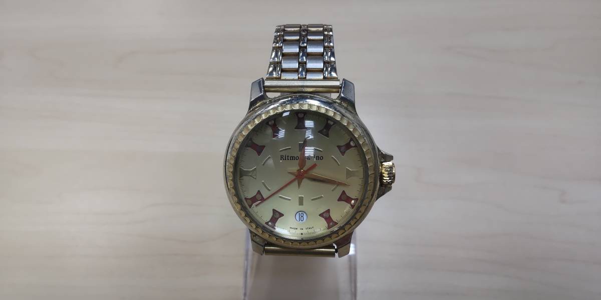 ◆リトモ ラティーノ/Ritmo Latino QUARTZ ドーム型風防 腕時計 クォーツ 稼働品◆6412