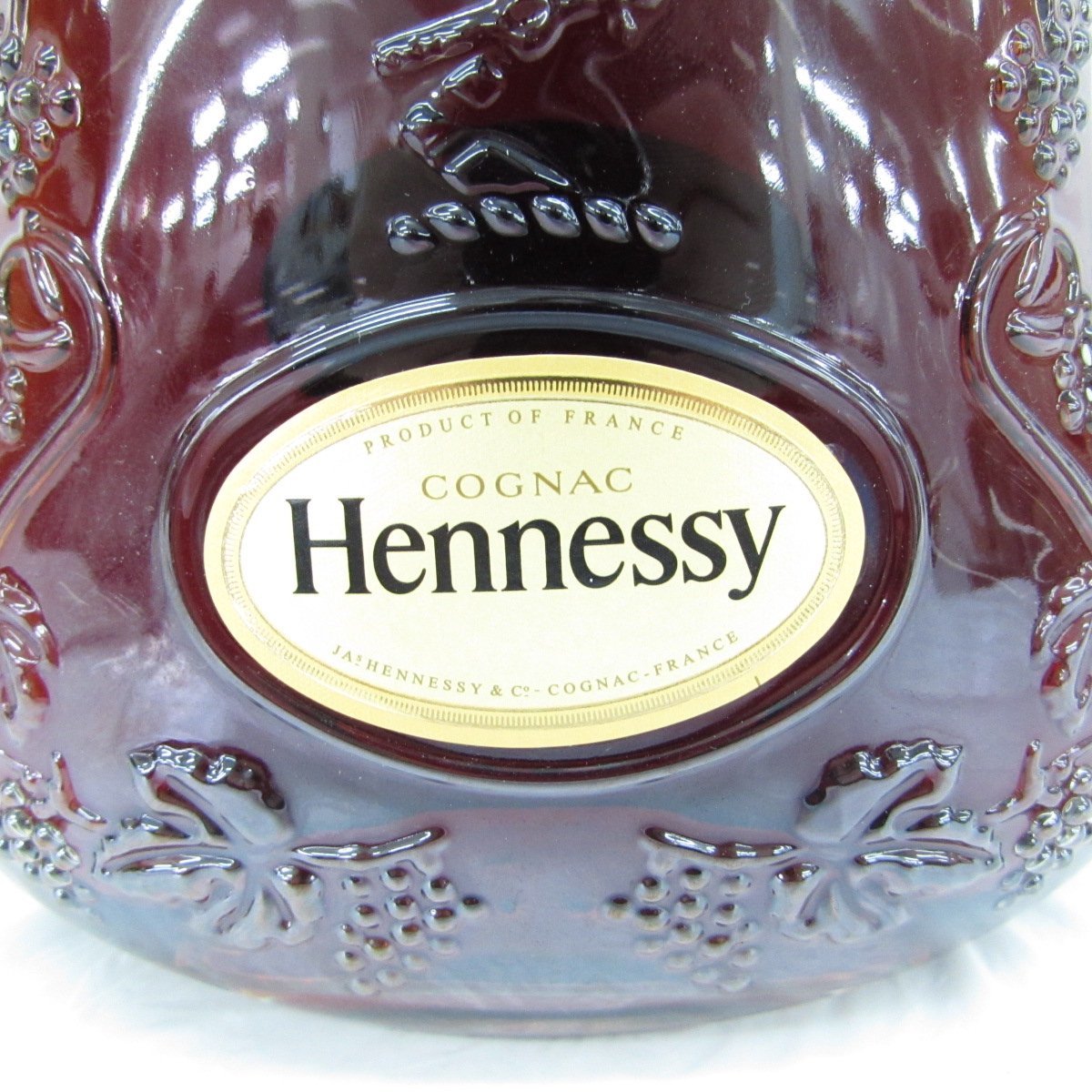 未開栓】Hennessy ヘネシー XO 黒キャップ クリアボトル ブランデー