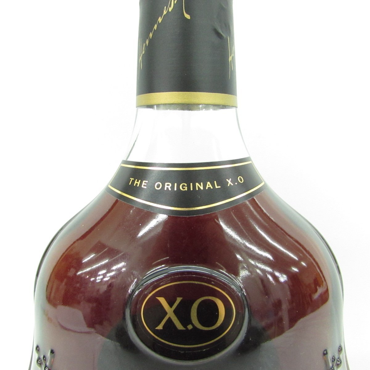 未開栓】Hennessy ヘネシー XO 黒キャップ クリアボトル ブランデー